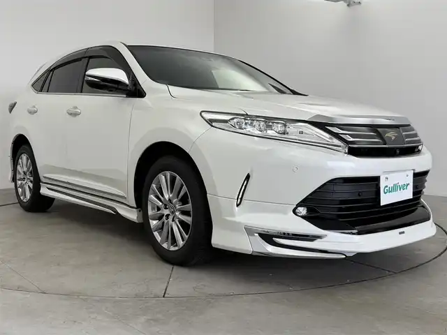 トヨタ ハリアー プログレス メタル&レザーP 愛知県 2018(平30)年 2.1万km ホワイトパールクリスタルシャイン トヨタセーフティセンス/パノラマルーフ/モデリスタエアロ/　・フロント/　・サイド/　・リアスタイリングキット/　・フロントグリル/　・バックドアスポイラー/純正9インチナビ/（Bluetooth/フルセグTV/CD/DVD/SD）/JBLプレミアムサウンド/全方位カメラ/ドラレコ/ETC/本革巻きステアリング/パワーシート/メモリシート/本革シート/シートヒーター/シートクーラー/電動リアゲード/純正LEDライト/純正18インチAW/純正フロアマット