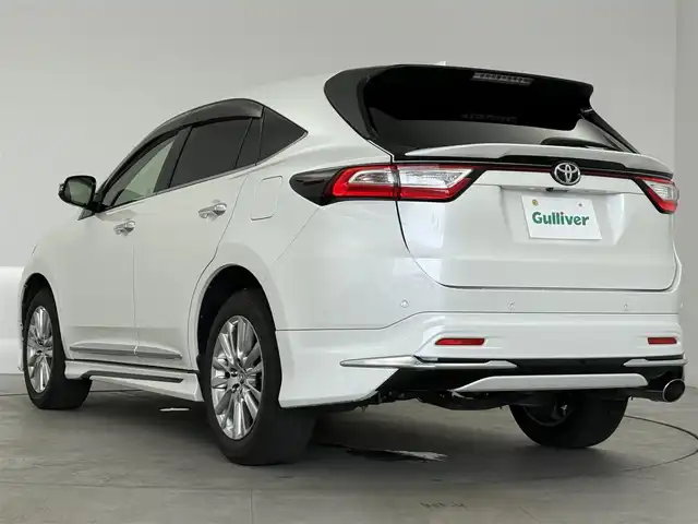 トヨタ ハリアー プログレス メタル&レザーP 愛知県 2018(平30)年 2.1万km ホワイトパールクリスタルシャイン トヨタセーフティセンス/パノラマルーフ/モデリスタエアロ/　・フロント/　・サイド/　・リアスタイリングキット/　・フロントグリル/　・バックドアスポイラー/純正9インチナビ/（Bluetooth/フルセグTV/CD/DVD/SD）/JBLプレミアムサウンド/全方位カメラ/ドラレコ/ETC/本革巻きステアリング/パワーシート/メモリシート/本革シート/シートヒーター/シートクーラー/電動リアゲード/純正LEDライト/純正18インチAW/純正フロアマット