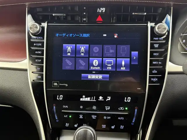 トヨタ ハリアー プログレス メタル&レザーP 愛知県 2018(平30)年 2.1万km ホワイトパールクリスタルシャイン トヨタセーフティセンス/パノラマルーフ/モデリスタエアロ/　・フロント/　・サイド/　・リアスタイリングキット/　・フロントグリル/　・バックドアスポイラー/純正9インチナビ/（Bluetooth/フルセグTV/CD/DVD/SD）/JBLプレミアムサウンド/全方位カメラ/ドラレコ/ETC/本革巻きステアリング/パワーシート/メモリシート/本革シート/シートヒーター/シートクーラー/電動リアゲード/純正LEDライト/純正18インチAW/純正フロアマット