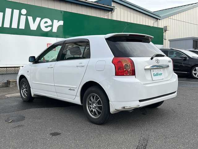 トヨタ アレックス XS 180 福島県 2005(平17)年 8.8万km スーパーホワイトⅡ 社外ナビ/・型番：MDV-333/・ワンセグTV/DVD/CD/AUX/iPod/SD/USB/FM/AM/・ETC/革張りステアリング/4WD/電動格納ミラー/シガーライター/ハロゲンヘッドライト/・オートライト/純正ドアバイザー/純正フロアマット/社外アルミ/・LCZ/積込み冬タイヤ/・DIOS eS6AW/・溝6mm