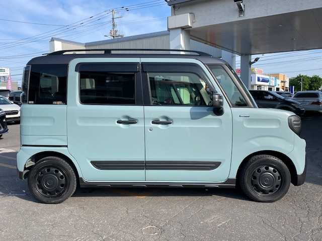 スズキ スペーシア ギア HYBRID XZターボ 道東・釧路十勝 2019(令1)年 4.9万km オフブルーメタリック/ガンメタリック2トーンルーフ 4WD/ターボ/社外メモリーナビ/  (DVD/CD/フルセグTV/Bluetooth)/バックカメラ/衝突軽減ブレーキ/レーンキープアシスト/クルーズコントロール/両側パワースライドドア/アイドリングストップ/コーナーセンサー/LEDヘッドライト/フォグライト/パドルシフト/革巻きステアリング/ステアリングリモコン/前席シートヒーター/ルーフレール/横滑り防止装置/ドライブレコーダー前後/運転席シートリフター/ウィンカーミラー/電動格納ミラー/ビルトインETC/純正ドアバイザー/純正ゴムマット/純正エンジンスターター/スマートキー/エンジンプッシュスタート/スペアキー/取扱説明書/保証書/夏タイヤ積み込み