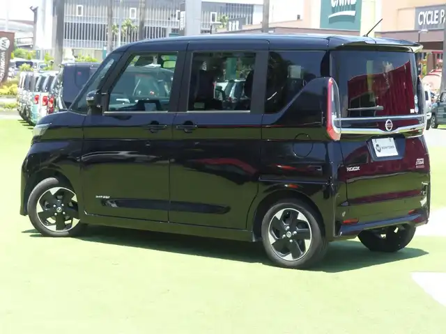 日産 ルークス HWS X プロパイロットED 千葉県 2021(令3)年 4.3万km ブラック エマージェンシーブレーキ/プロパイロット/インテリジェントクルーズコントロール/ハンズフリー両側パワースライドドア/純正メモリーナビ/【CD再生機能　Bluetooth接続】/アラウンドビューモニター/ステアリングスイッチ/ETC/LEDヘッドライト/フォグライト/ウインカーミラー/コーナーセンサー/純正14インチアルミホイル/サイド/カーテン/ニーエアバッグ/インテリジェントキー