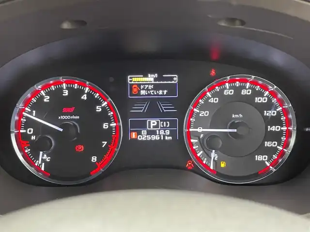 スバル レヴォーグ 2．0STIスポーツアイサイト 滋賀県 2018(平30)年 2.6万km ピュアレッド 禁煙車/純正8型ナビ/CD.DVD.Bluetooth.フルセグ/バック・サイド・フロントカメラ/アイサイトVer3/衝突軽減ブレーキ/レーダークルーズコントロール/レーンキープアシスト/車線逸脱警報/レザーシート/パドルシフト/前席シートヒーター/前席パワーシート（メモリー付き）/ブラインドスポットモニター/ETC/前方ドライブレコーダー/デジタルインナーミラー/電子パーキング/オートブレーキホールド