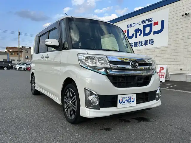 ダイハツ タント カスタム RS トップED SA 群馬県 2014(平26)年 9.1万km パールホワイトⅢ (株)IDOMが運営する【じしゃロン伊勢崎店】の自社ローン専用車両になりますこちらは現金またはオートローンご利用時の価格です。自社ローンご希望の方は別途その旨お申付け下さい/両側パワースライドドア/純正メモリナビ/（CD/DVD/フルセグTV/Bluetooth）/バックカメラ/衝突軽減ブレーキ/HIDオートライト/フォグランプ/スマートキー/プッシュスタート/電動格納ミラー/純正アルミホイール
