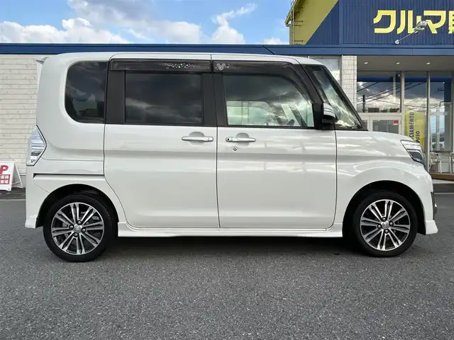ダイハツ タント カスタム RS トップED SA 群馬県 2014(平26)年 9.1万km パールホワイトⅢ (株)IDOMが運営する【じしゃロン伊勢崎店】の自社ローン専用車両になりますこちらは現金またはオートローンご利用時の価格です。自社ローンご希望の方は別途その旨お申付け下さい/両側パワースライドドア/純正メモリナビ/（CD/DVD/フルセグTV/Bluetooth）/バックカメラ/衝突軽減ブレーキ/HIDオートライト/フォグランプ/スマートキー/プッシュスタート/電動格納ミラー/純正アルミホイール