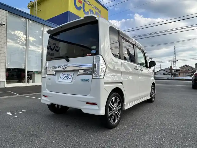 ダイハツ タント カスタム RS トップED SA 群馬県 2014(平26)年 9.1万km パールホワイトⅢ (株)IDOMが運営する【じしゃロン伊勢崎店】の自社ローン専用車両になりますこちらは現金またはオートローンご利用時の価格です。自社ローンご希望の方は別途その旨お申付け下さい/両側パワースライドドア/純正メモリナビ/（CD/DVD/フルセグTV/Bluetooth）/バックカメラ/衝突軽減ブレーキ/HIDオートライト/フォグランプ/スマートキー/プッシュスタート/電動格納ミラー/純正アルミホイール