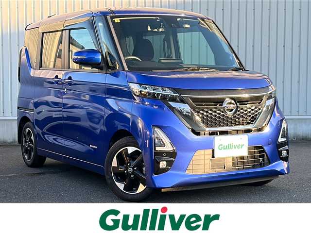 日産 ルークス ハイウェイスター X 神奈川県 2020(令2)年 4.3万km アトランティックブルー 純正SD９インチナビ　(MM317D-2)/BT/CD/DVD/USB/スペアキー1本　/ハンズフリーオートスライドドア/両側パワースライドドア/アラウンドビューモニター　/バックカメラ/サーキュレーター　/前後コーナーセンサー　/ウィンカーミラー　/ドライブレコーダー　/ビルドインETC　/アラウンドビューモニター　/ABS/横滑り防止装置/レーンキープアシスト/衝突被害軽減システム