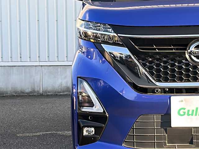 日産 ルークス ハイウェイスター X 神奈川県 2020(令2)年 4.3万km アトランティックブルー 純正SD９インチナビ　(MM317D-2)/BT/CD/DVD/USB/スペアキー1本　/ハンズフリーオートスライドドア/両側パワースライドドア/アラウンドビューモニター　/バックカメラ/サーキュレーター　/前後コーナーセンサー　/ウィンカーミラー　/ドライブレコーダー　/ビルドインETC　/アラウンドビューモニター　/ABS/横滑り防止装置/レーンキープアシスト/衝突被害軽減システム