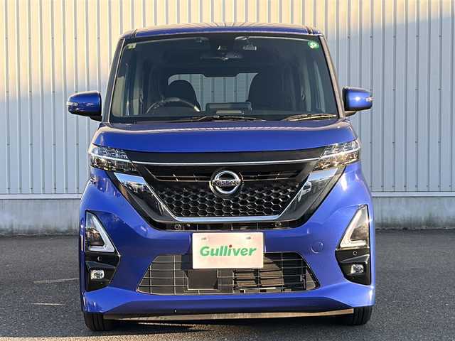 日産 ルークス ハイウェイスター X 神奈川県 2020(令2)年 4.3万km アトランティックブルー 純正SD９インチナビ　(MM317D-2)/BT/CD/DVD/USB/スペアキー1本　/ハンズフリーオートスライドドア/両側パワースライドドア/アラウンドビューモニター　/バックカメラ/サーキュレーター　/前後コーナーセンサー　/ウィンカーミラー　/ドライブレコーダー　/ビルドインETC　/アラウンドビューモニター　/ABS/横滑り防止装置/レーンキープアシスト/衝突被害軽減システム