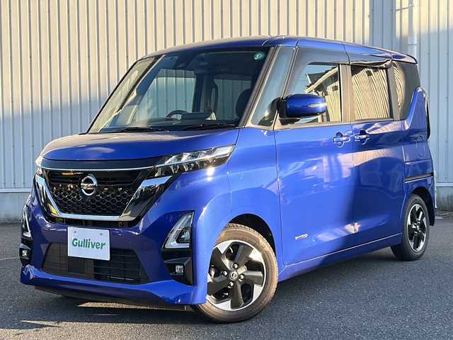 日産 ルークス ハイウェイスター X 神奈川県 2020(令2)年 4.3万km アトランティックブルー 純正SD９インチナビ　(MM317D-2)/BT/CD/DVD/USB/スペアキー1本　/ハンズフリーオートスライドドア/両側パワースライドドア/アラウンドビューモニター　/バックカメラ/サーキュレーター　/前後コーナーセンサー　/ウィンカーミラー　/ドライブレコーダー　/ビルドインETC　/アラウンドビューモニター　/ABS/横滑り防止装置/レーンキープアシスト/衝突被害軽減システム