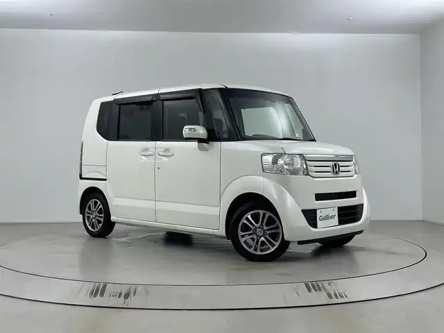 ホンダ Ｎ ＢＯＸ G SSパッケージ 埼玉県 2015(平27)年 7.3万km プレミアムホワイトパール 両側パワースライドドア/純正メモリナビ(型式：VXM-155VSi)/CD/DVD/Bluetooth/フルセグ/バックカメラ/ドライブレコーダー/ETC/純正14インチAW/純正フロアマット/プッシュスタート/スマートキー