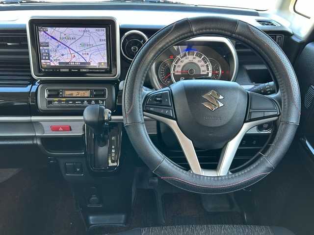 スズキ スペーシア カスタム HYBRID GS 島根県 2018(平30)年 6.3万km ピュアホワイトP ワンオーナー/純正8インチナビ/Bluetooth/CD/DVD/フルセグTV/ドライブレコーダー/デュアルセンサーブレーキサポート/車線逸脱警報/誤発進抑制機能/標識認識機能/オートハイビーム/リアパーキングセンサー/運転席シートヒーター/プッシュスタート/スマートキー/スペアキー×１/純正15インチアルミホイール/純正フロアマット/保証書・取扱説明書