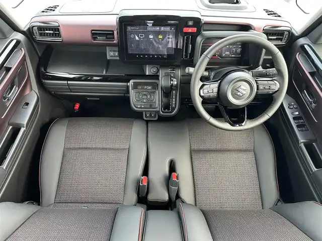 スズキ スペーシア カスタム HYBRID XS 滋賀県 2025(令7)年 0.1千km ピュアホワイトパール/ブラック2トーン 届出済み未使用車/純正9型ナビ/・CD/DVD/Blutooth/USB/全方位カメラ/両側パワースライドドア/ヘッドアップディスプレイ/追従付クルーズコントロール/LEDヘッドライト/シートヒーター/ステアリングヒーター/ステアリングリモコン/スマートキー/衝突軽減ブレーキ/横滑り防止/前後コーナーセンサー/電動格納ミラー/純正１５AW