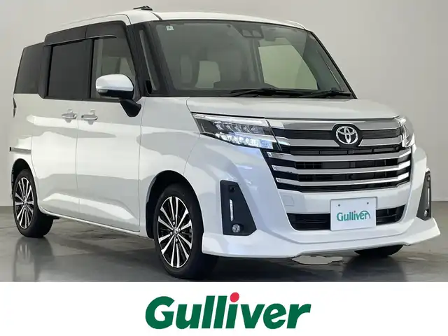 トヨタ ルーミー カスタムG－T 愛知県 2022(令4)年 1.7万km パールホワイトⅢ 純正９型ナビ　スマアシIII　禁煙車　フルセグTV DVD 全方位カメラ ターボ 追従クルコン 2.0ETC 前後ドラレコ 両側パワスラ LEDライト フォグランプ 逸脱警報 衝突軽減 アイドリングストップ　純正15インチアルミホイール コーナーセンサー カーテンエアバッグ