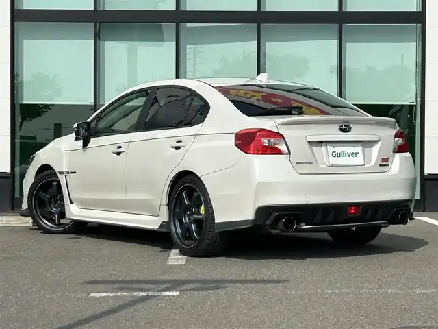 スバル ＷＲＸ ＳＴＩ STI タイプS 和歌山県 2018(平30)年 4.6万km クリスタルホワイトP 社外7インチナビ（AVIC-RL720）/バックカメラ/フルセグTV/BT/横滑り防止/オートライト/RAYS19インチアルミ/HKS車高調/柿本改2本出しマフラー/brenbo製キャリパー/純正ビルシュタイン足回り積み込み/STIエアロパーチ/ドラレコ/ETC/シートヒーター/ハーフレザーシート/6速MT/フルオートパワーウィンドウ