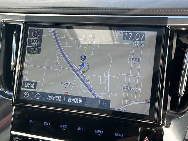 トヨタ アルファードハイブリット SR Cパッケージ 山形県 2019(令1)年 3万km ホワイトパールクリスタルシャイン サンルーフ/純正１０型ナビ/フリップダウンモニター/ＴＲＤエアロ/デジタルインナーミラー/ＢＳＭ/衝突軽減/置くだけ充電/ＥＴＣ/１００Ｖ電源/ドライブレコーダー/追従クルーズコントロール/両側電動ドア/バックカメラ