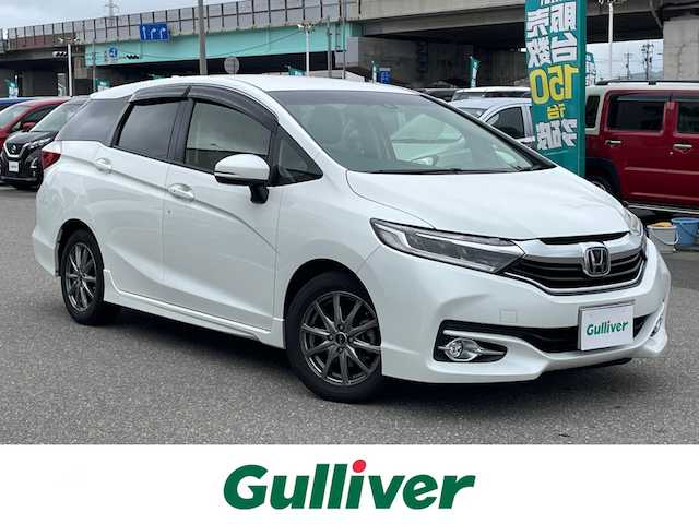 ホンダ シャトル G ホンダセンシング 石川県 2018(平30)年 6.4万km パール 純正メモリーナビ/CD/DVD/フルセグTV/バックカメラ/LEDヘッドライト/ETC/ドライブレコーダー/レーダークルーズ/レーダーブレーキ/社外アルミホイール/スマートキー/プッシュスタート/電動ミラー