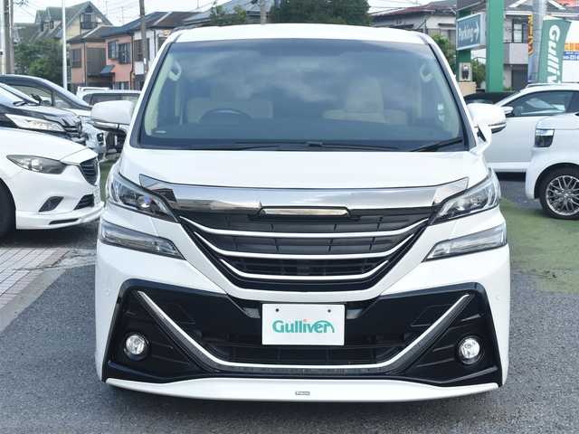 トヨタ ヴェルファイア ハイブリット X 神奈川県 2015(平27)年 5.2万km ホワイトパールクリスタルシャイン ワンオーナー/社外メモリナビ/フルセグテレビ/両側パワースライドドア/モデリスタエアロ/社外２０インチAW/社外足廻り/ETC/LEDヘッドライト/保証書/スペアスマートキー