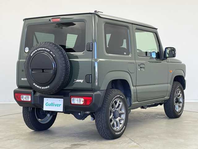 スズキ ジムニー XC 新潟県 2022(令4)年 5万km ジャングルグリーン 4WD/スズキセーフティサポート/　　・デュアルセンサーブレーキサポート/　　・誤発進抑制機能/　　・車線維持支援システム/　　・ふらつき警報機能/　　・ハイビームアシスト/　　・先行車発進お知らせ機能/　　・標識認識機能/クルーズコントロール/ヒルディセントコントロール/純正8インチナビ　　/　　（CD/DVD/BT/フルセグTV）/バックカメラ/ドライブレコーダー/ホワイトレタータイヤ/ビルトインETC/革巻きステアリング/ステアリングリモコン/シートヒーター（前席）/電動格納ウィンカーミラー/ミラーヒーター/純正LEDヘッドライト/フォグランプ/取扱説明書/保証書