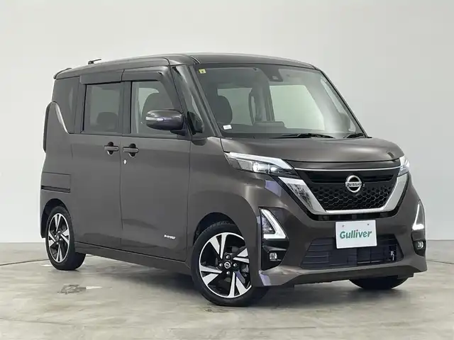 日産 ルークス HWS Gターボ プロパイロットED 群馬県 2020(令2)年 2.3万km アッシュブラウンM ・純正９インチナビ/CD/DVD/SD/USB/Bluetooth/AUX/フルセグTV/・全方位カメラ/・プロパイロット/・エマージェンシーブレーキ/・レーダークルーズコントロール/・オートハイビーム/・両側パワースライドドア/・LEDヘッドライト/・LEDフォグ/・前後コーナーセンサー/・ビルトインETC/・前方ドライブレコーダー/・プッシュスタート/・スマートキー/・スペアキー/・純正アルミホイール/・純正フロアマット