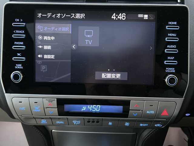 トヨタ ランドクルーザー プラド TX Lパッケージ マットブラED 神奈川県 2023(令5)年 2.4万km ホワイトパールクリスタルシャイン ワンオーナー/サンルーフ/モデリスタエアロ/ルーフレール/純正メーカーナビ【USB/BT/Miracast】/全方位カメラ/デジタルインナーミラー/ミラー一体型前後ドライブレコーダー/トヨタセーフティーセンス/・プリクラッシュセーフティ/・レーンディパーチャーアラート/・ロードサインアシスト/・先行車発進告知機能/・インテリジェントクリアランスソナー/・オートマチックハイビーム/・レーダークルーズコントロール/横滑り防止装置/盗難防止装置/ETC2.0/D＋N席シートヒーター/シートクーラー/電動リアゲート/電動格納サードシート/純正18インチアルミ/純正フロアマット/純正ドアバイザー/取扱説明書/新車時保証書/スペアキー×１