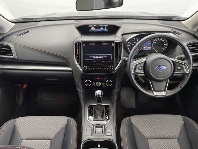 スバル ＸＶ ハイブリッド 2．0e－L アイサイト 秋田県 2021(令3)年 2.8万km ダークブルーパール 純正ナビ【AM/FM/BT/CD/DVD】/フルセグＴＶ　/ＬＥＤヘッドライト　/Ｆ・Ｓ・Ｒカメラ　/スマートキー　/プッシュスタート　/衝突被害軽減システム　/前方ドライブレコーダー　/前席パワーシート　/自動パーキングブレーキ　/横滑り防止装置/クリアランスソナー /ステアリングリモコン/社外フロアマット/レーンキープアシスト/ETC/AVH/SRH/ヒルディセントコントロール/オートエアコン /オートライト/パドルシフト/クルーズコントロール/電格ミラー/革巻きステアリング/コーナーセンサー /純正AW/サイドバイザー /ウィンカーミラー /フォグライト