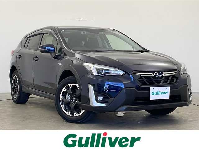 スバル ＸＶ ハイブリッド 2．0e－L アイサイト 秋田県 2021(令3)年 2.8万km ダークブルーパール 純正ナビ【AM/FM/BT/CD/DVD】/フルセグＴＶ　/ＬＥＤヘッドライト　/Ｆ・Ｓ・Ｒカメラ　/スマートキー　/プッシュスタート　/衝突被害軽減システム　/前方ドライブレコーダー　/前席パワーシート　/自動パーキングブレーキ　/横滑り防止装置/クリアランスソナー /ステアリングリモコン/社外フロアマット/レーンキープアシスト/ETC/AVH/SRH/ヒルディセントコントロール/オートエアコン /オートライト/パドルシフト/クルーズコントロール/電格ミラー/革巻きステアリング/コーナーセンサー /純正AW/サイドバイザー /ウィンカーミラー /フォグライト