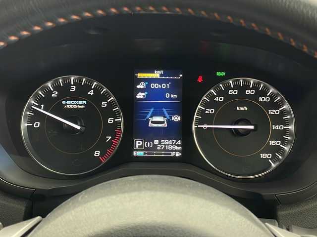 スバル ＸＶ ハイブリッド 2．0e－L アイサイト 秋田県 2021(令3)年 2.8万km ダークブルーパール 純正ナビ【AM/FM/BT/CD/DVD】/フルセグＴＶ　/ＬＥＤヘッドライト　/Ｆ・Ｓ・Ｒカメラ　/スマートキー　/プッシュスタート　/衝突被害軽減システム　/前方ドライブレコーダー　/前席パワーシート　/自動パーキングブレーキ　/横滑り防止装置/クリアランスソナー /ステアリングリモコン/社外フロアマット/レーンキープアシスト/ETC/AVH/SRH/ヒルディセントコントロール/オートエアコン /オートライト/パドルシフト/クルーズコントロール/電格ミラー/革巻きステアリング/コーナーセンサー /純正AW/サイドバイザー /ウィンカーミラー /フォグライト
