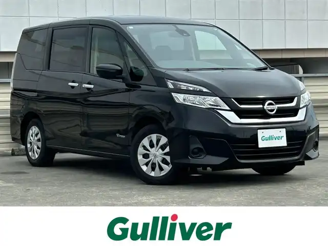 日産 セレナ X 静岡県 2017(平29)年 5.7万km ダイヤモンドブラック 社外7インチナビ/(BlueTooth/SD/CD/DVD/USB)/フルセグTV/両側電動スライド/クルーズコントロール/バックカメラ/ETC車載器/Wエアコン/スマートキー/プッシュスタート/LEDヘッドライト/デュアルエアコン