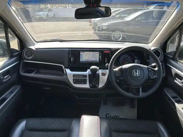 ホンダ Ｎ ＷＧＮ カスタム G Aパッケージ 和歌山県 2015(平27)年 6.6万km スマートブラック 純正ナビ(ワンセグTV/CD/DVD/FM/AM/SD/Bluetooth/USB/MUSIC RACK)/ワンオーナー/バックカメラ/アイドリングストップ/横滑り防止装置/CTBA/クルーズコントロール/ハーフレザーシート/プッシュスタート/ベンチシート/純正アルミホイール/純正フロアマット/純正ドアバイザー/取扱説明書/保証書