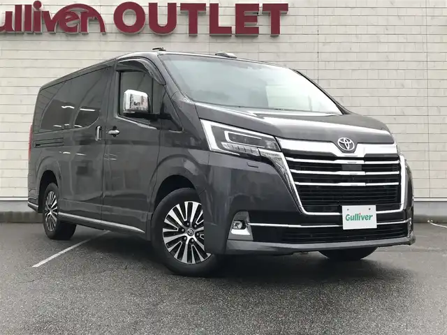 トヨタ グランエース G 富山県 2020(令2)年 2.2万km グレーメタリック 純正8型ディスプレイオーディオ/フルセグTV/両側パワースライドドア/パノラミックビューモニター/ドライブレコーダー/純正12型後席ディスプレイ/レーダークルーズコントロール/クリアランスソナー/セーフティセンス/・衝突被害軽減ブレーキ/・車線逸脱防止支援/・オートマチックハイビーム/・標識認識/ブラインドスポットモニター/デジタルインナーミラー/LEDヘッドランプ/デュアルオートエアコン/木目調/革巻きコンビステアリング/純正OPブラック革シート/前席パワーシート/シートヒーター/2列目エグゼクティブパワーシート/2列目パワーリクライニング/オットマン/2列目シートヒーター/3列目リラックスキャプテンシート/純正17インチアルミホイール/スマートキー/プッシュエンジンスタート/禁煙車