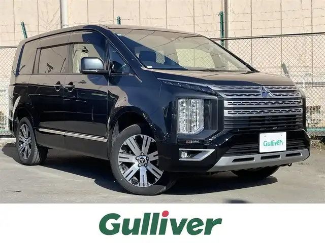 三菱 デリカＤ：５ 東京都 2023(令5)年 1.9万km グレー ワンオーナー　/電動オートステップ　/両側パワースライドドア /LEDヘッドライト /パワーテールゲート /D席パワーシート /前席シートヒーター /ステアリングヒーター　/プッシュエンジンスタート /スマートキー