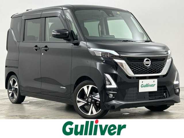 日産 ルークス HWS Gターボ プロパイロットED 福岡県 2020(令2)年 4万km ブラック 純正９型ナビ/フルセグTV　/全方位カメラ　/ＥＴＣ　/前方ドライブレコーダー　/インテリジェントクルコン　/プロパイロット　/コーナーセンサー　/エマージェンシーブレーキ　/レーンキープ　/両側電動スライドドア　/純正１５インチＡＷ　/ＬＥＤヘッドライト