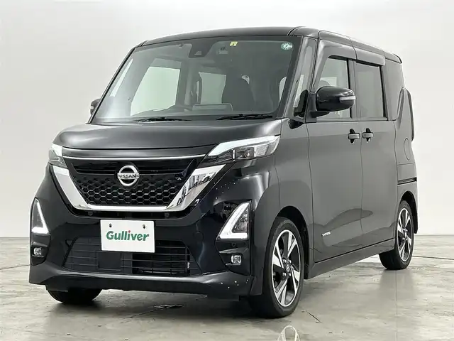 日産 ルークス HWS Gターボ プロパイロットED 福岡県 2020(令2)年 4万km ブラック 純正９型ナビ/フルセグTV　/全方位カメラ　/ＥＴＣ　/前方ドライブレコーダー　/インテリジェントクルコン　/プロパイロット　/コーナーセンサー　/エマージェンシーブレーキ　/レーンキープ　/両側電動スライドドア　/純正１５インチＡＷ　/ＬＥＤヘッドライト