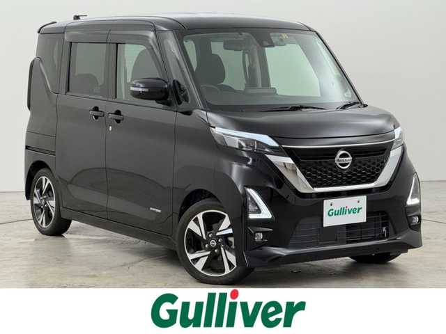 日産 ルークス HWS Gターボ プロパイロットED 福岡県 2020(令2)年 4万km ブラック 純正９型ナビ/フルセグTV　/全方位カメラ　/ＥＴＣ　/前方ドライブレコーダー　/インテリジェントクルコン　/プロパイロット　/コーナーセンサー　/エマージェンシーブレーキ　/レーンキープ　/両側電動スライドドア　/純正１５インチＡＷ　/ＬＥＤヘッドライト