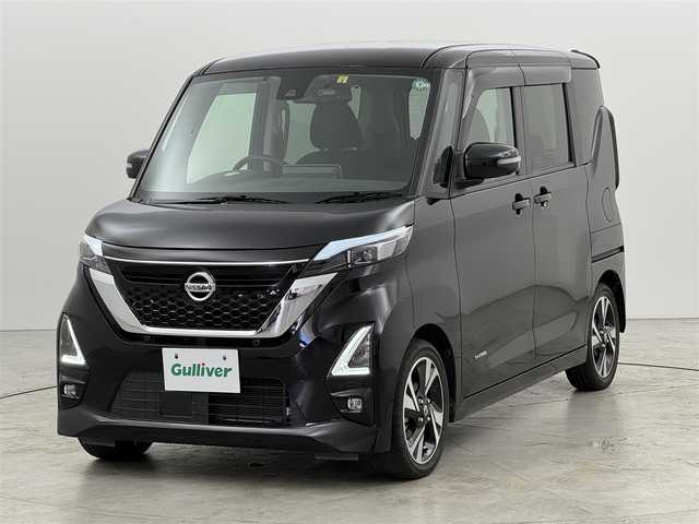 日産 ルークス HWS Gターボ プロパイロットED 福岡県 2020(令2)年 4万km ブラック 純正９型ナビ/フルセグTV　/全方位カメラ　/ＥＴＣ　/前方ドライブレコーダー　/インテリジェントクルコン　/プロパイロット　/コーナーセンサー　/エマージェンシーブレーキ　/レーンキープ　/両側電動スライドドア　/純正１５インチＡＷ　/ＬＥＤヘッドライト