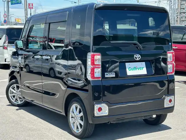 トヨタ ピクシスメガ L SAⅢ 徳島県 2022(令4)年 2.5万km ブラックマイカメタリック 純正ナビ　NSZT-W68T/(AM.FM.CD.DVD.フルセグ.BT)/両側パワースライドドア/前方ドライブレコーダー/ＥＴＣ/ＬＥＤヘッドライト/スマートアシストIII/・衝突回避・軽減ブレーキ/・オートハイビーム/・誤発進抑制機能/・車線逸脱警報/・先行車発進お知らせ機能/純正アルミホイール/オートエアコン/スマートキー/アイドリングストップ