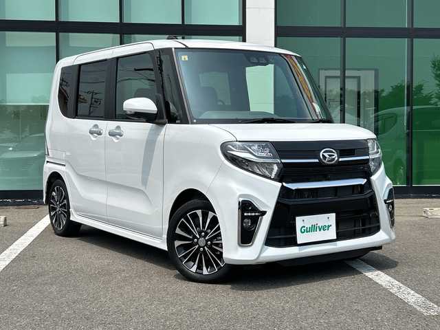 ダイハツ タント カスタム RS セレクション 和歌山県 2020(令2)年 2万km シャイニングホワイトパール 純正ナビ/フルセグTV/（AM/FM/CD/DVD/Bluetooth/USB）/全方位カメラ/衝突軽減ブレーキ/アダプティブクルーズコントロール/レーンキープ/スマートアシスト/横滑り防止機能/アイドリングストップ/オートライト/オートハイビーム/フォグランプ/LEDヘッドライト/シートヒーター/ビルトインETC/前後ドライブレコーダー/ハーフレザーシート/リアサンシェード