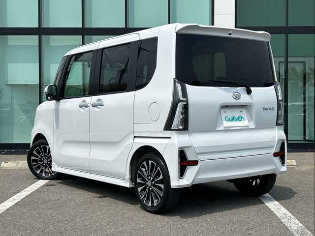 ダイハツ タント カスタム RS セレクション 和歌山県 2020(令2)年 2万km シャイニングホワイトパール 純正ナビ/フルセグTV/（AM/FM/CD/DVD/Bluetooth/USB）/全方位カメラ/衝突軽減ブレーキ/アダプティブクルーズコントロール/レーンキープ/スマートアシスト/横滑り防止機能/アイドリングストップ/オートライト/オートハイビーム/フォグランプ/LEDヘッドライト/シートヒーター/ビルトインETC/前後ドライブレコーダー/ハーフレザーシート/リアサンシェード