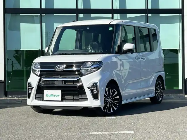 ダイハツ タント カスタム RS セレクション 和歌山県 2020(令2)年 2万km シャイニングホワイトパール 純正ナビ/フルセグTV/（AM/FM/CD/DVD/Bluetooth/USB）/全方位カメラ/衝突軽減ブレーキ/アダプティブクルーズコントロール/レーンキープ/スマートアシスト/横滑り防止機能/アイドリングストップ/オートライト/オートハイビーム/フォグランプ/LEDヘッドライト/シートヒーター/ビルトインETC/前後ドライブレコーダー/ハーフレザーシート/リアサンシェード