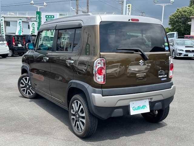 スズキ ハスラー Jスタイル Ⅲ ターボ 静岡県 2018(平30)年 4.5万km ブレイブカーキパール/スチールシルバー ●純正ナビ/(フルセグ/CD/DVD/Bluetooth)/(CN-RZ83)/●前席シートヒーター/●クルーズコントロール/●衝突被害軽減システム/●レーンキープアシスト/●オートライト/●革巻きステアリング/●ステアリングスイッチ/●ETC/●前後ドライブレコーダー/●電動格納ウィンカーミラー/●スマートキー/●プッシュスタート/●純正フロアマット/●純正１５インチアルミホイール/●ダブルSRS＋ABS
