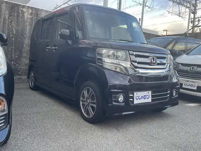 ホンダ Ｎ ＢＯＸ カスタム G Lパッケージ 兵庫県 2015(平27)年 6.1万km プレミアムベルベットパープル・パール (株)IDOMが運営する【じしゃロン西宮店】の自社ローン専用車両になります。こちらは現金またはオートローンご利用時の価格です。自社ローンご希望の方は別途その旨お申付け下さい/＊フルセグテレビ/＊純正ナビ/＊片側パワースライドドア/＊ETC/＊バックカメラ
