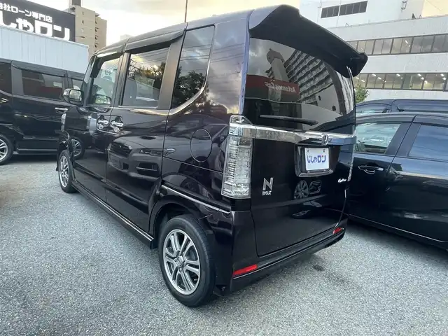 ホンダ Ｎ ＢＯＸ カスタム G Lパッケージ 兵庫県 2015(平27)年 6.1万km プレミアムベルベットパープル・パール (株)IDOMが運営する【じしゃロン西宮店】の自社ローン専用車両になります。こちらは現金またはオートローンご利用時の価格です。自社ローンご希望の方は別途その旨お申付け下さい/＊フルセグテレビ/＊純正ナビ/＊片側パワースライドドア/＊ETC/＊バックカメラ