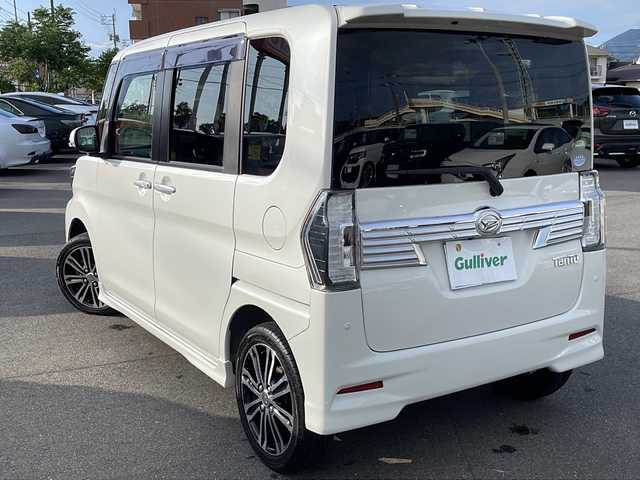 ダイハツ タント カスタム RS トップED SA Ⅲ 山口県 2018(平30)年 3.9万km パールホワイトⅢ バックカメラ　/両側パワースライドドア　/ｃａｒｒｏｚｚｅｒｉａ８型メモリナビ/AVIC-RL802　/AM/FM/CD/DVD/Bluetooth/フルセグTV/運転席側ヒートシーター/ＬＥＤライト　/ハーフレザーシート/純正フロアマット　/コーナーセンサー　/車線逸脱警報システム　/ドライブレコーダー　/ＥＴＣ
