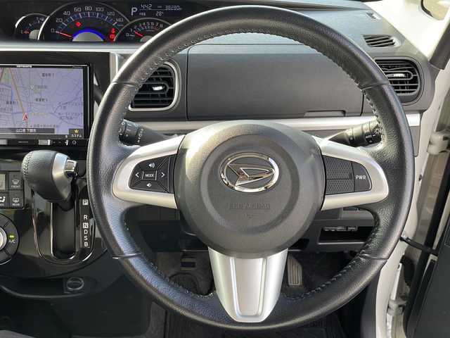 ダイハツ タント カスタム RS トップED SA Ⅲ 山口県 2018(平30)年 3.9万km パールホワイトⅢ バックカメラ　/両側パワースライドドア　/ｃａｒｒｏｚｚｅｒｉａ８型メモリナビ/AVIC-RL802　/AM/FM/CD/DVD/Bluetooth/フルセグTV/運転席側ヒートシーター/ＬＥＤライト　/ハーフレザーシート/純正フロアマット　/コーナーセンサー　/車線逸脱警報システム　/ドライブレコーダー　/ＥＴＣ