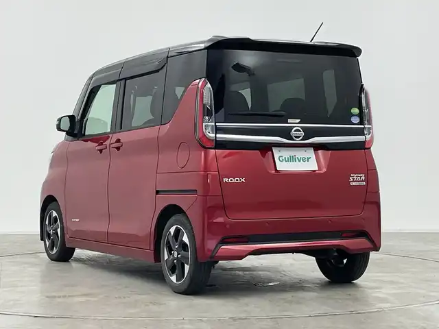 日産 ルークス HWS X アーバンクロム 群馬県 2021(令3)年 2.8万km スパークリングレッド/ブラック 純正９インチナビ/フルセグTV/CD/DVD/Bluetooth/AM/FM/アラウンドビューモニター/AAC/ステアリングリモコン/ハンズフリースライドドア開閉/オートライト/１４インチアルミホイール/純正ドライブレコーダー/純正フロアマット/前後コーナーセンサー/プッシュスタート/スマートキー/禁煙車