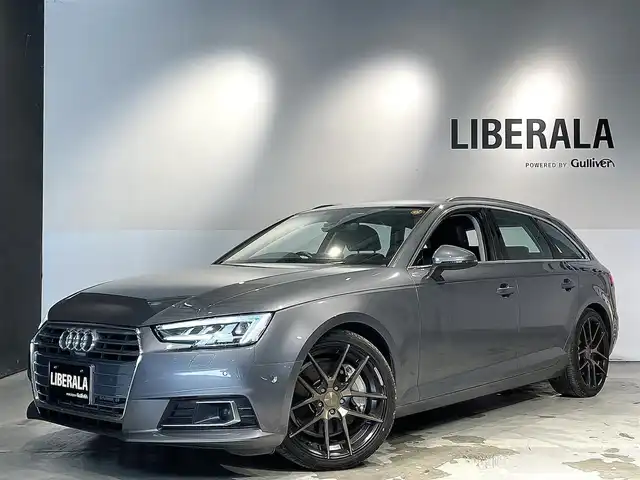 アウディ Ａ４ 2．0 TFSI クワトロ 道央・札幌 2018(平30)年 6万km グレー マトリクスLEDヘッドライトpkg/・マトリクスLEDヘッドライト/・LEDリアコンビネーションライト/・LEDインテリアライティング/・ヘッドライトウォッシャー/ACC/バックカメラ/フロントカメラ/黒革シート/パワーシート（D/N）/シートヒーター（D/N）/社外１９インチAW/メモリナビ/フルセグTV/パワーテールゲート/ドライブレコーダー（フロント）/アドバンストキーシステム/レインセンサー/ハンズフリー（Bluetooth）/ETC