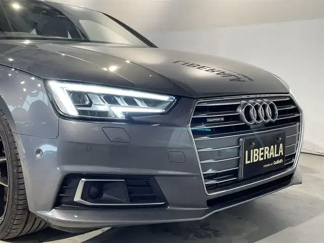 アウディ Ａ４ 2．0 TFSI クワトロ 道央・札幌 2018(平30)年 6万km グレー マトリクスLEDヘッドライトpkg/・マトリクスLEDヘッドライト/・LEDリアコンビネーションライト/・LEDインテリアライティング/・ヘッドライトウォッシャー/ACC/バックカメラ/フロントカメラ/黒革シート/パワーシート（D/N）/シートヒーター（D/N）/社外１９インチAW/メモリナビ/フルセグTV/パワーテールゲート/ドライブレコーダー（フロント）/アドバンストキーシステム/レインセンサー/ハンズフリー（Bluetooth）/ETC
