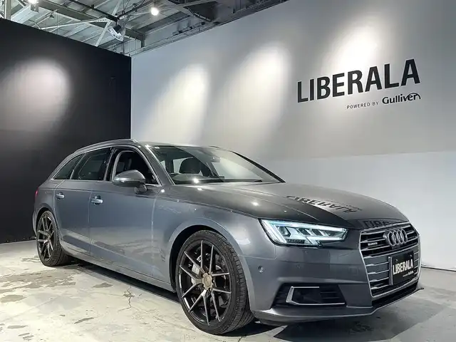 アウディ Ａ４ 2．0 TFSI クワトロ 道央・札幌 2018(平30)年 6万km グレー マトリクスLEDヘッドライトpkg/・マトリクスLEDヘッドライト/・LEDリアコンビネーションライト/・LEDインテリアライティング/・ヘッドライトウォッシャー/ACC/バックカメラ/フロントカメラ/黒革シート/パワーシート（D/N）/シートヒーター（D/N）/社外１９インチAW/メモリナビ/フルセグTV/パワーテールゲート/ドライブレコーダー（フロント）/アドバンストキーシステム/レインセンサー/ハンズフリー（Bluetooth）/ETC