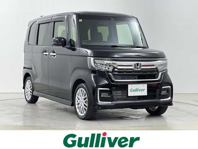 ホンダ Ｎ ＢＯＸ カスタム L ターボ 道央・札幌 2023(令5)年 0.8万km クリスタルブラックパール ・４WD /ターボ/・ホンダセンシング/・衝突被害軽減ブレーキ/・レーダークルーズコントロール/・純正ギャザーズナビ/・DVD.CD.SD.BT.フルセグ/・バックカメラ /パドルシフト/・両側パワースライドドア/・ハーフレザーシート/シートヒーター/・LEDライト/オートハイビーム/・スマートキーx２/プッシュスタート/・スタッドレスタイヤ積込